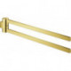 Porte-serviettes GROHE SELECTION 400mm. rigide 2 bras or brillant