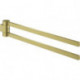 Porte-serviettes GROHE SELECTION 400 noir 2 bras or brillant brossé