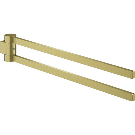 Porte-serviettes GROHE SELECTION 400 noir 2 bras or brillant brossé