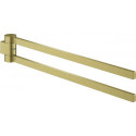 Porte-serviettes GROHE SELECTION 400 noir 2 bras or brillant brossé