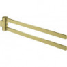 Porte-serviettes GROHE SELECTION 400 noir 2 bras or brillant brossé