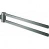 Porte-serviettes GROHE SELECTION 400mm. rigide 2 bras graphite dur