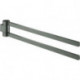 Porte-serviettes GROHE SELECTION 400 noir 2 bras graphite dur brossé
