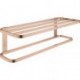 Porte-serviettes multi-serviettes SELECTION 600mm or rose vif brossé
