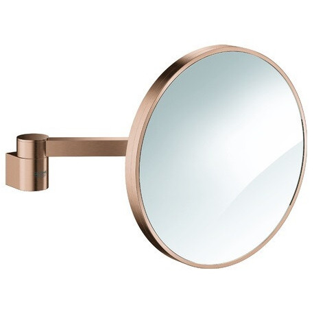 Miroir grossissant Grohe SELECTION grossissement 7x or rose vif brossé