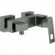 Mitigeur de douche monocommande Grohe EUROCUBE DN 15 Wd-mon graphite dur brossé