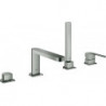 Mitigeur lavabo murale 4 trous PLUS graphite dur brossé