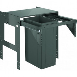 Système de séparation des déchets 40980 60cm une parie 1 x 29 Liter gris