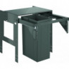 Système de séparation des déchets 40980 60cm une parie 1 x 29 Liter gris