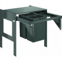 Système de séparation des déchets 40981 60c avec 2 parties 2 x 8 l
