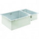 Évier à encastrer K700 gauche installable 760x450mm inox