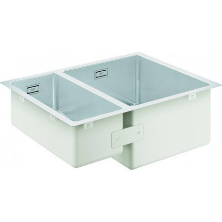 Évier à encastrer K700 droite installable 595x450mm inox