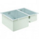Évier à encastrer K700 gauche installable 595x450mm inox