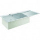 Évier à encastrer K1000 avec Égouttoir 1160x520mm inox