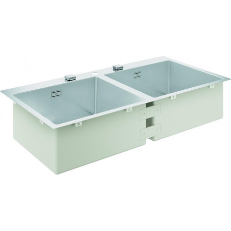Évier à encastrer K800 2 bassin 1024x510mm inox