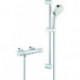 Mitigeur thermostatique de douche Grohtherm 800 C 34768 avec Ensemble de douche 600mm chromé