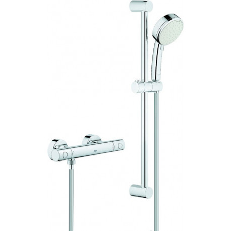 Mitigeur thermostatique de douche Grohtherm 800 C 34768 avec Ensemble de douche 600mm chromé