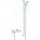 Mitigeur thermostatique de douche Grohtherm 800 C 34769 avec Ensemble de douche 900mm chromé