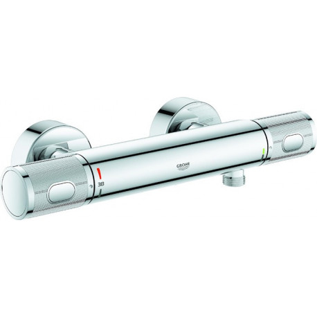 Mitigeur thermostatique de douche Grohtherm 1000 Performance 34776 Montage mural chromé