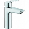Mitigeur lavabo EUROSMART DN 15 Push-open-vidage à tirette MSize chromé 