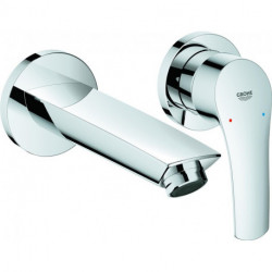 Mitigeur lavabo 2 trous. EUROSMART Kit de garniture 171mm chromé
