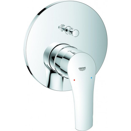 Robinet de baignoire monocommande EUROSMART Kit de garniture chromé