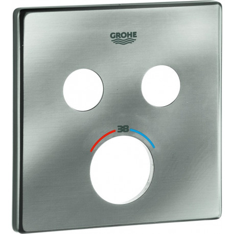 Rosace Grohe 49039 pour SmartControl UP-THM avec 2 ASV acier