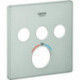 Rosace Grohe 49042 pour SmartControl UP-THM carré avec 3 ASV acier