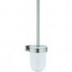 Ensemble de brosse de toilette ESSENTIALS CUBE Montage mural. Glas/Metal acier