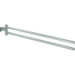 Porte-serviettes GROHE ESSENTIALS CUBE 439mm. 2-bras. rigide acier