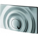 Plaque Grohe et bouton poussoir blanc