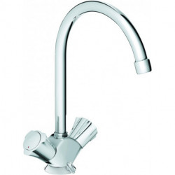 Mitigeur d'évier monotrou Grohe COSTA DN 15 ND f off chauffe-eau chr