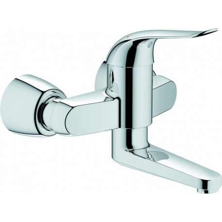 Mitigeur lavabo EUROECO SPEZIAL DN 15 saillie 214mm absp S-Connexions chromé 