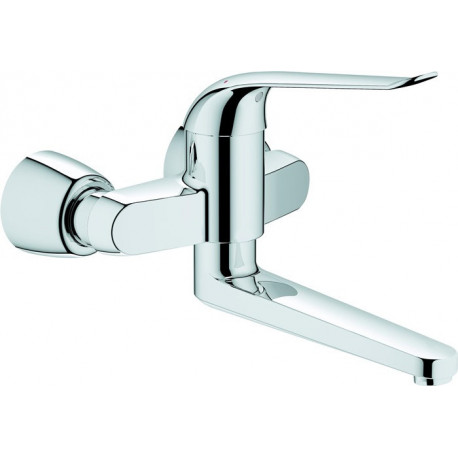 Mitigeur lavabo EUROECO SPEZIAL DN 15 saillie 274mm absp S-Connexions chromé 