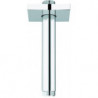 Sortie plafond RAINSHOWER rosace carrée longueur 142mm chr