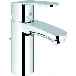 Mitigeur monocommande de lavabo EUROSTYLE COSMOPOLITAN DN 15, EcoJoy 5,7 l/min SpeedClean Mouss garniture de vidage 1 1/4 pouce chromé GROHE