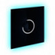 Plaque de protection Grohe ONDUS DIGITEC LIGHT a verre de sécurité 200x200mm Velours noir