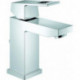 Mitigeur lavabo EUROCUBE DN 15, garniture de vidage 1 1 / 4Z graphite dur brossé GROHE