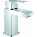 Mitigeur lavabo EUROCUBE DN 15, garniture de vidage 1 1 / 4Z graphite dur brossé GROHE