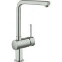 Mitigeur d'évier Minta bec en L graphite dur GROHE