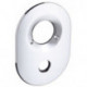 Rosace pour mitigeur de douche Axor Allegroh encastré chrome HANSGROHE
