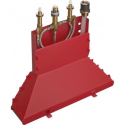 Combiné mél 4 trou s Corps d'encastrement pour montage sur bord de baignoire