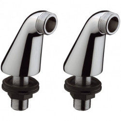 Colonnettes (la paire) chroméé