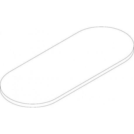Étagère en verre HG LOGO 450 mm individuellement