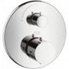 Set de finition pour mitigeur thermostatique encastré av robinet d'arrêt chroméé