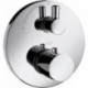 Set finition pour mitigeur thermostatique encastré,avec robinet d'arrêt, chromé 