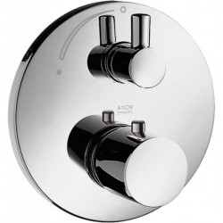 Set finition pour mitigeur thermostatique encastré,avec robinet d'arrêt, chromé 