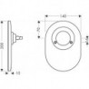 Set de conversion mitigeur de douche à encastrer chrome HANSGROHE