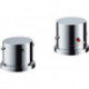 Set finition therm 2 trou s montage sur bord baignoire ou plage carrelage chroméé