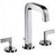 Mél lavabo 170 3 trou s Poignées Manettes bec 140 mmavec tirette et vidage chromé 